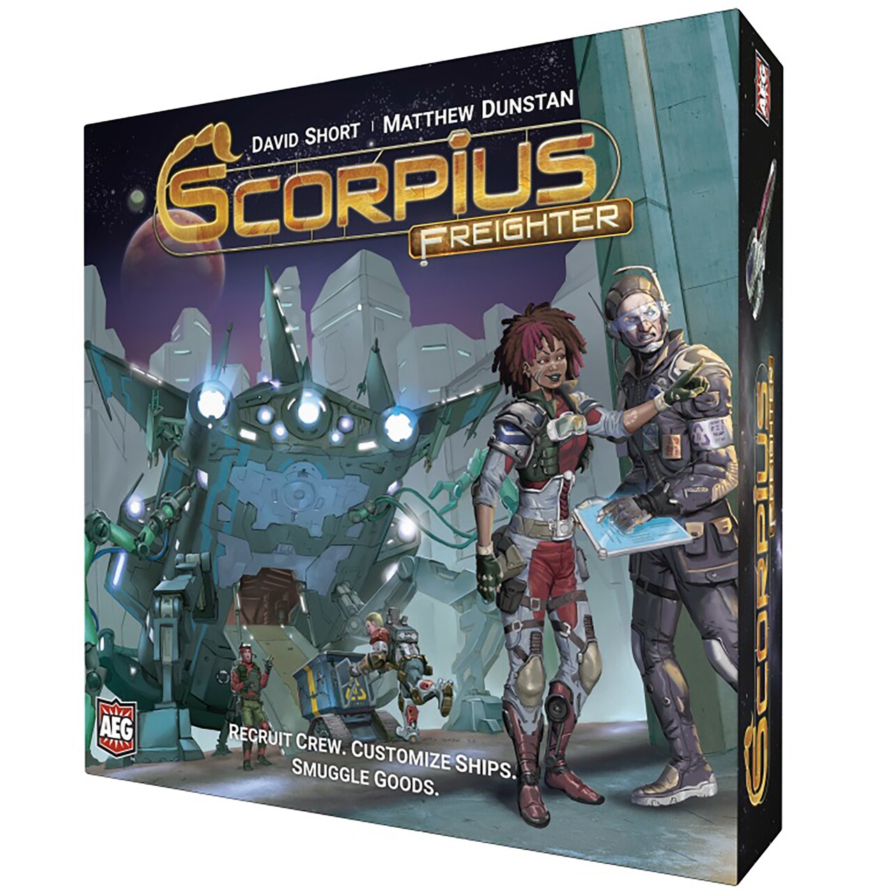 Scorpius Freighter - Sci-Fi Tile Placement Game - Alderac Entertainment Group (AEG), Ages 14+, 2-4 Players, 45-60 Min